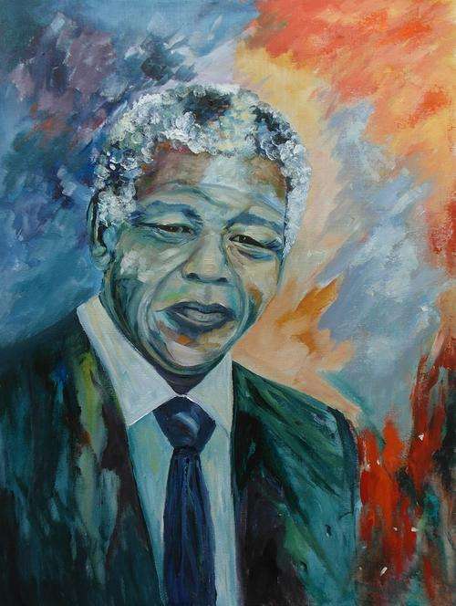 Oil Painting by Patty Mynhardt "Mandela"
