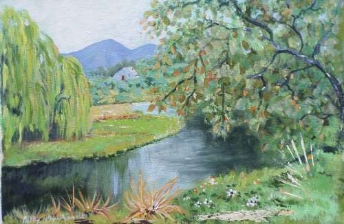 CRAZY WEDNESDAY AUCTION !!! Original Acrylic Painting "Blenheim" by Patty Mynhardt