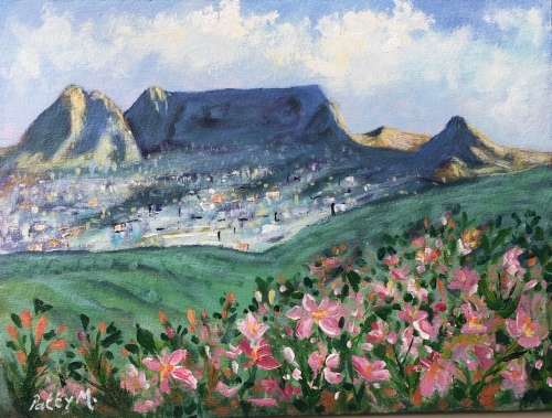 Original Painting by S.A. Artist Patty Mynhardt - "Another View"