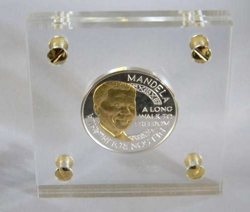 Mandela Long walk to freedom medallion