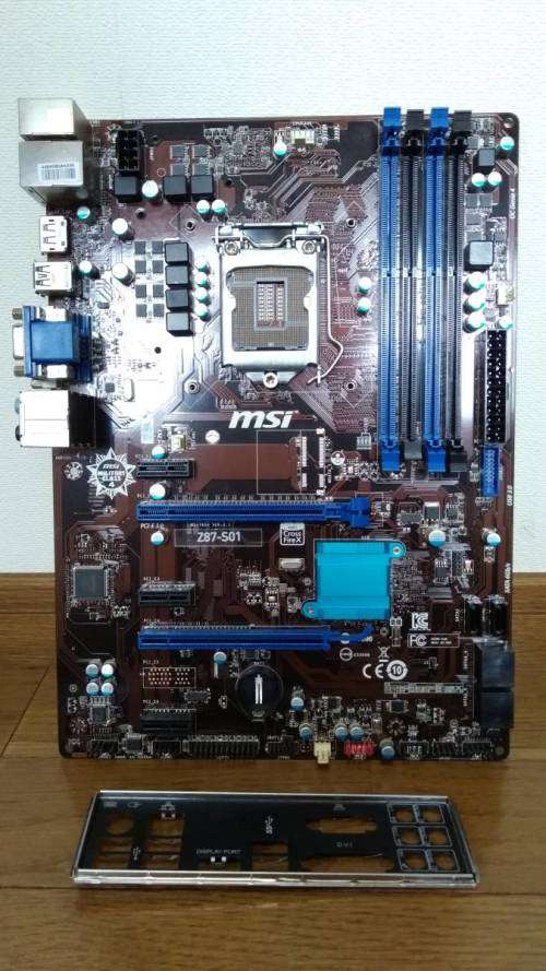 MSI Z87-S01 LGA 1150 Motherboard Intel Z87 DDR3 32GB RAM PCI - E 3.0 SATA 3 (4TH GEN)