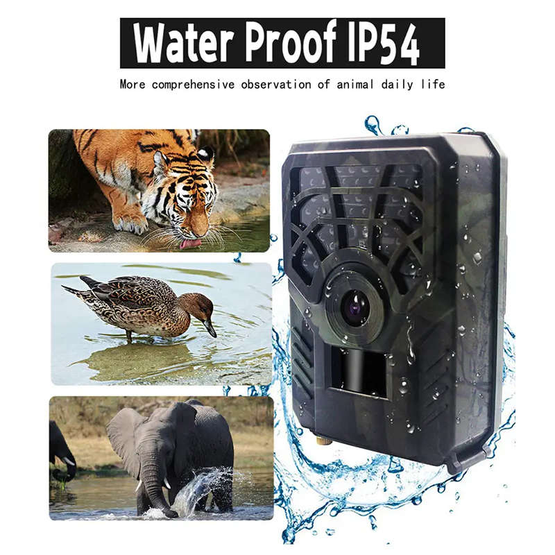 720p Outdoor Hunting Trail Camera With Night Vision Waterproof Infrared Heating
