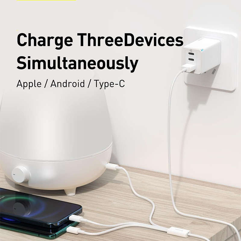 3-in-1 charging cable, V8 and Type C 2A beautiful charging Cable