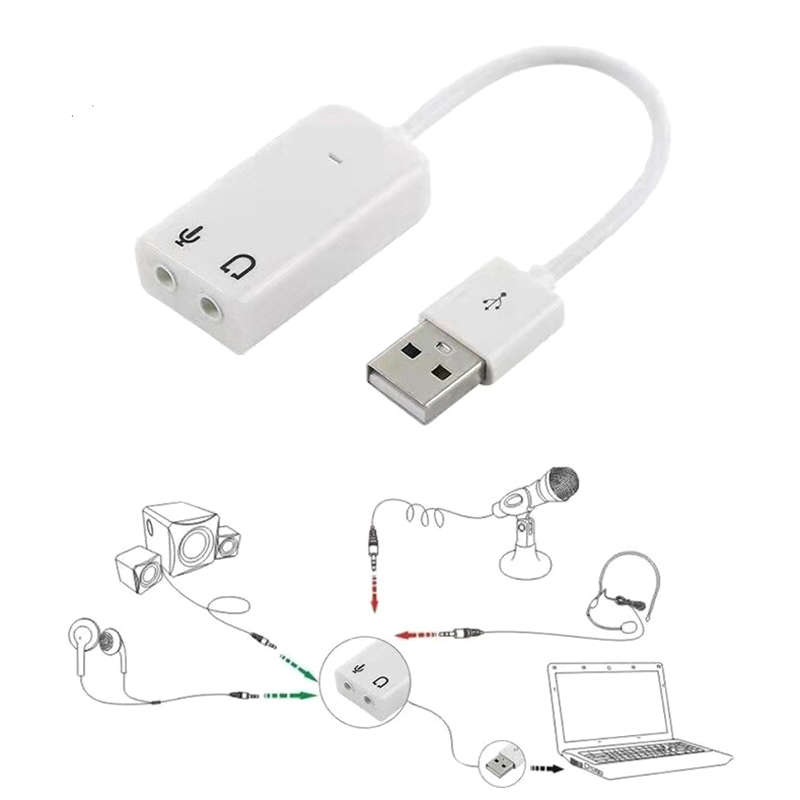 SE L70 USB Audio Adapter Headset Microphone