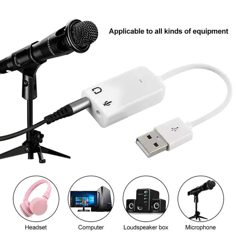 SE L70 USB Audio Adapter Headset Microphone