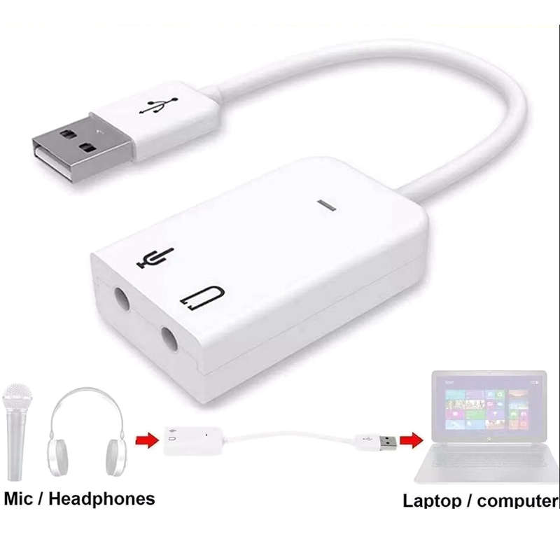 SE L70 USB Audio Adapter Headset Microphone