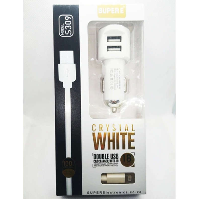 Small and convenient 18W Lightning dual-port USB car Charger