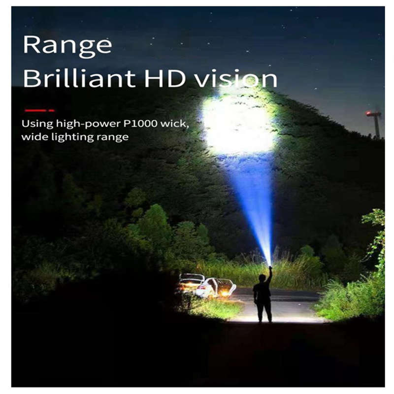 Convenient And Practical Ultra-Bright Led Light Usb Rechargeable Flashlight 4-Core