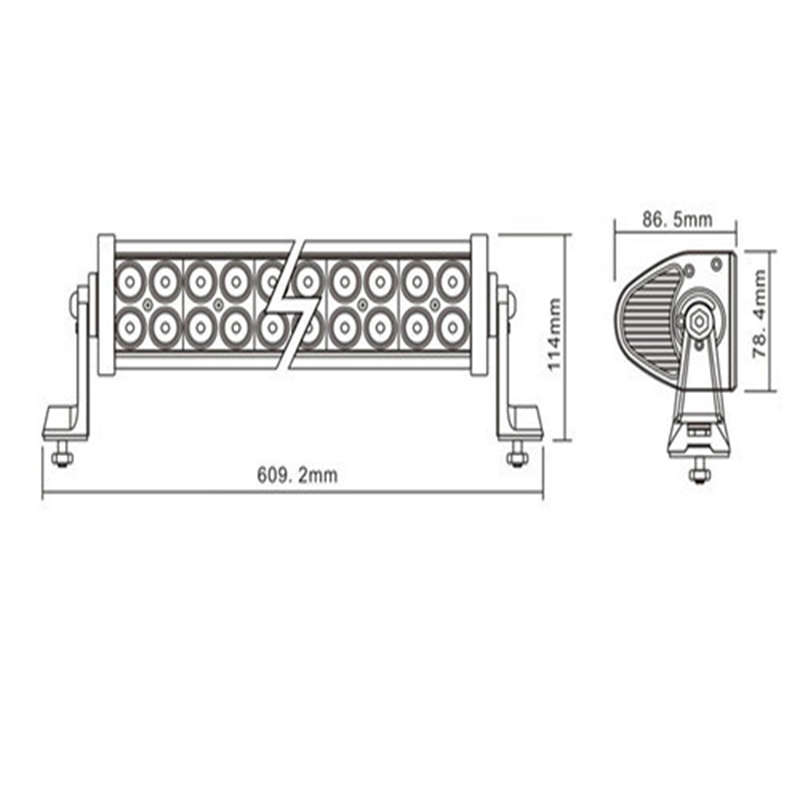Convenient And Practical Spotlight Led Light Strip 40 Led 120W