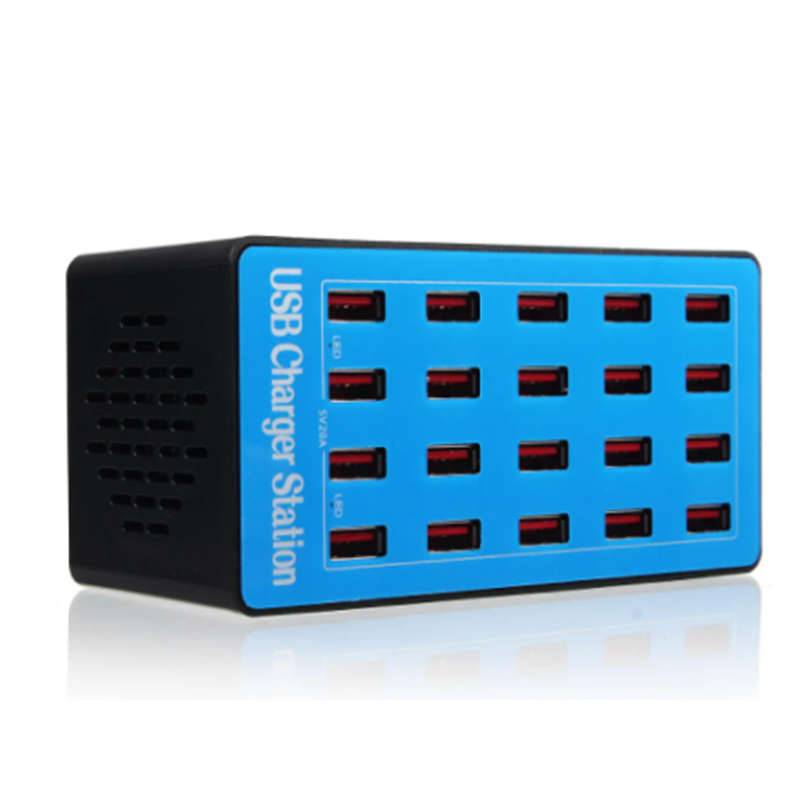 Convenient, Practical And Multifunctional 20-Port Usb Smart Distribution Charger Desktop Fast Chargi