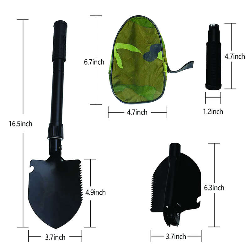 Convenient And Practical Folding Survival Shovel - a Mini Folding Shovel Tool Suitable For Car Emerg