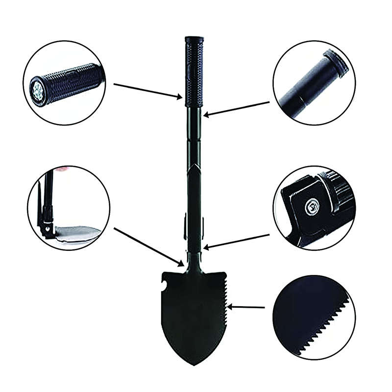 Convenient And Practical Folding Survival Shovel - a Mini Folding Shovel Tool Suitable For Car Emerg