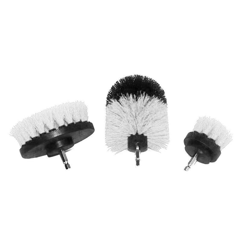 Quickly Clean Car Bathroom Wooden Doors With The Convenient Use Of The Drill Brush Attachment Kit An