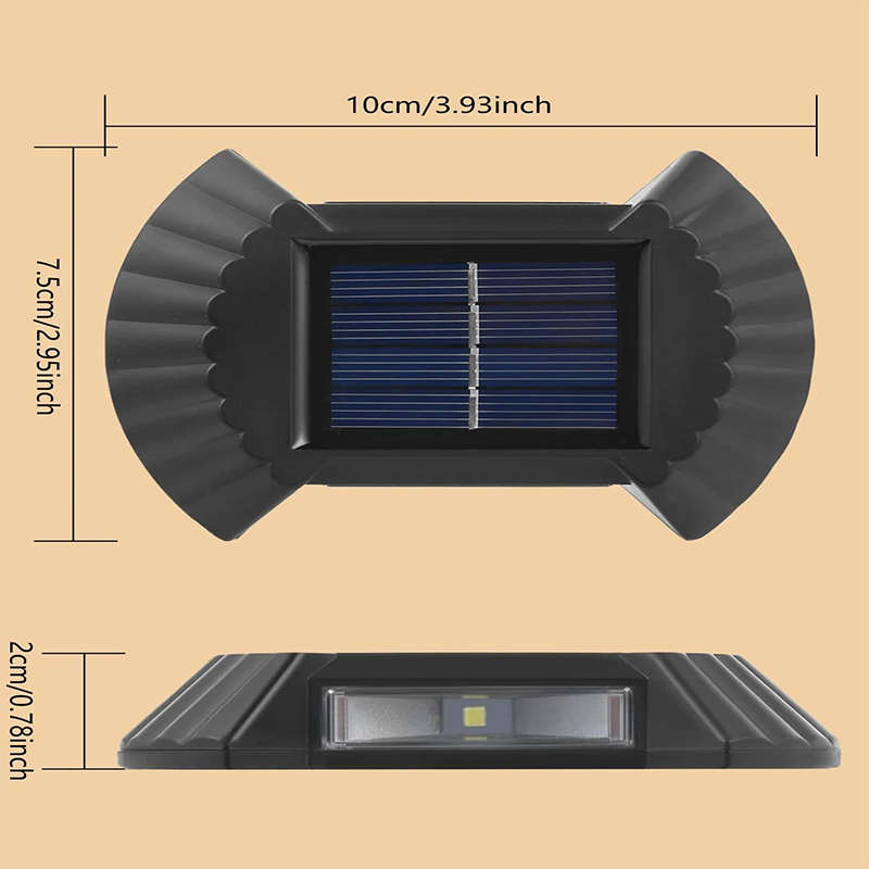 Convenient And Practical b2pcs Solar Led Wall Light White