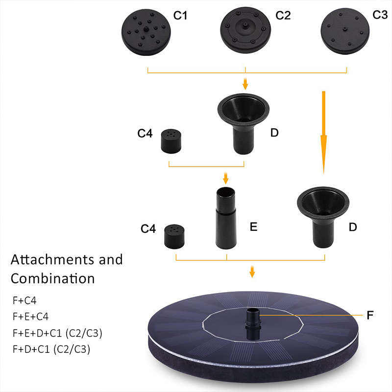 Beautiful And Practical Solar Fountain Floating Solar Fountain Pump Garden
