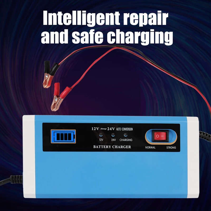 Convenient And Practical Battery Charger Lcd Display 12-24V Car Charger Power Pulse Repair