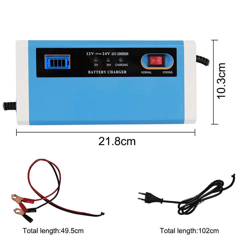 Convenient And Practical Battery Charger Lcd Display 12-24V Car Charger Power Pulse Repair