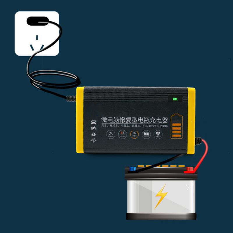 Convenient And Practical Car And Motorcycle Battery Charger Microcomputer Repair Battery Charger