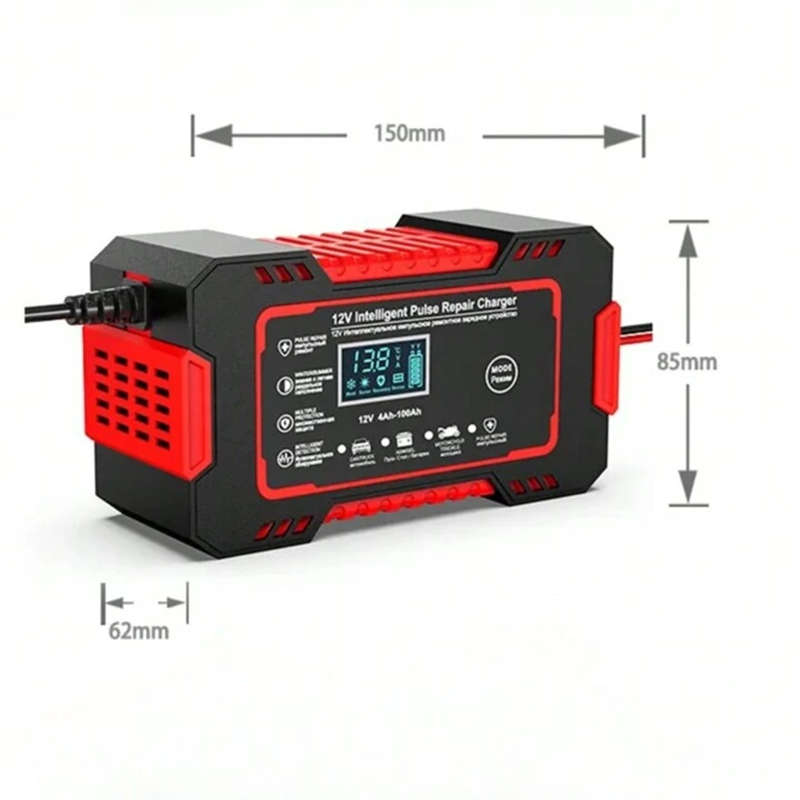 Multifunctional Battery Charger Car Battery Pulse Repair Charger Smart