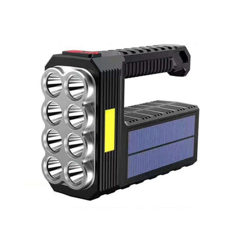 Convenient And Practical Solar Charging Usb Flashlight Waterproof Portable Flashlight