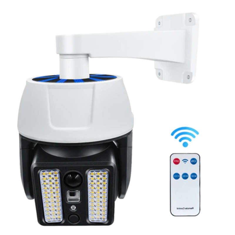 Safe And Convenient Solar Analog Surveillance Fake Security Camera With Motion Sensor