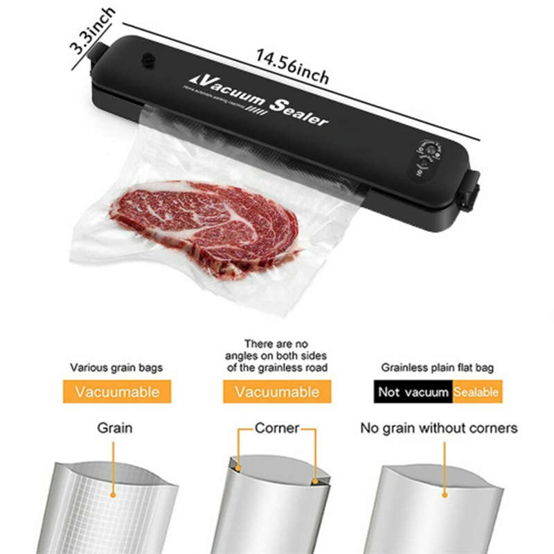 Convenient And Practical Electric Food Vacuum Sealer Bag Sealing Machine For Packaging Minimal Kitch