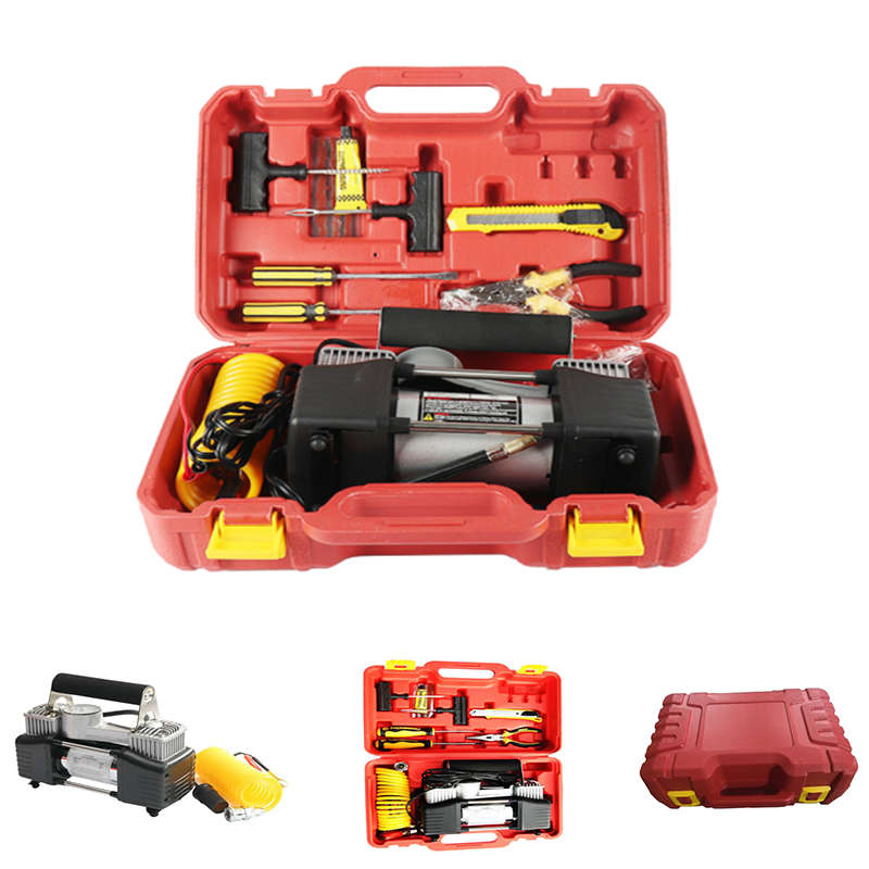 Convenient And Practical 12V Portable Car Air Pump, Car Emergency Tool Box, Tire Repair Emergency To