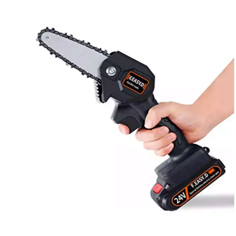 Convenient And Practical 24V Mini Electric Chain Saw Rechargeable Lithium Battery Portable Chainsaw