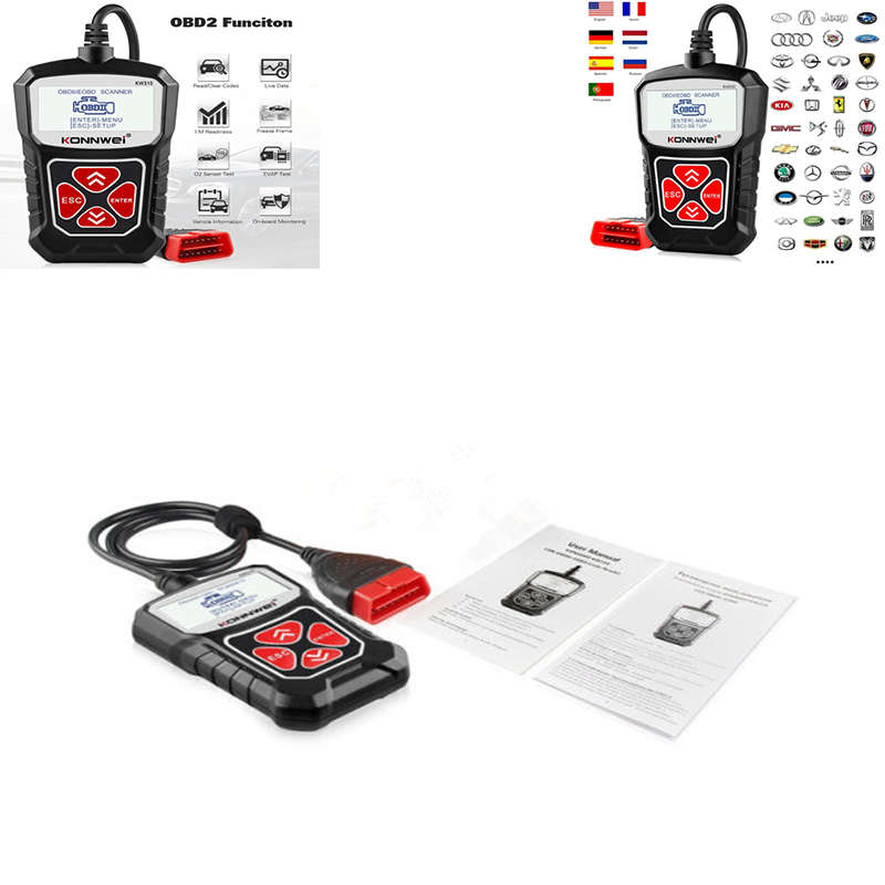 Convenient And Practical Kw 310 Obd2 Car Diagnostic Scanner Universal Obd Car Diagnostic Tool