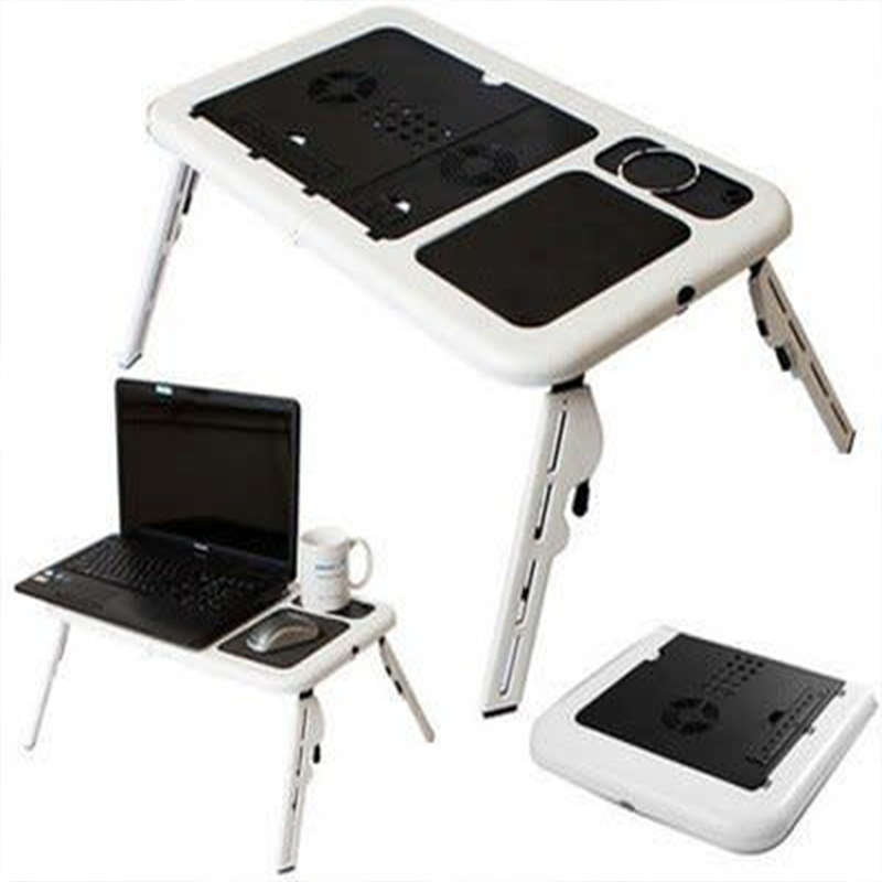 Convenient And Practical Foldable Portable Laptop Desk With 2 Usb Cooling Fans