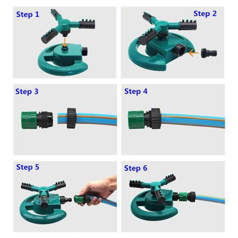 Convenient And Practical Lawn Sprinkler Garden Sprinkler Head Automatic Sprinkler 360 Rotation