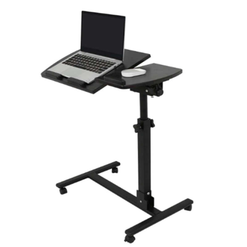 Convenient Laptop Rolling Cart Table Height Adjustable Laptop Stand Office Desk