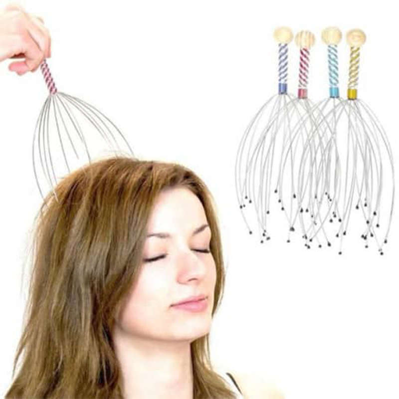 Convenient And Practical Octopus Head Massager Head Grabber Stimulates Body Circulation Massager