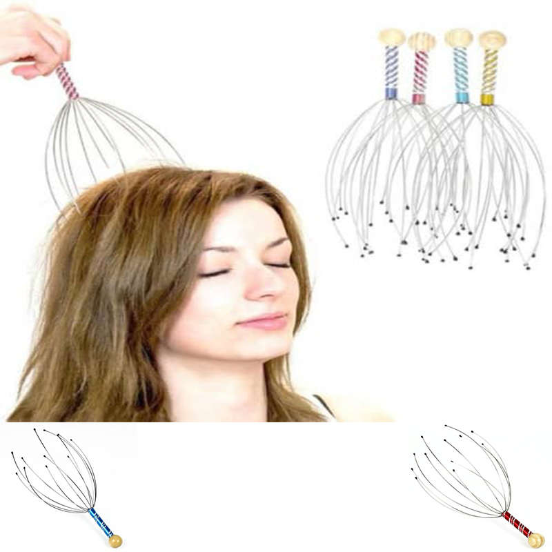 Convenient And Practical Octopus Head Massager Head Grabber Stimulates Body Circulation Massager