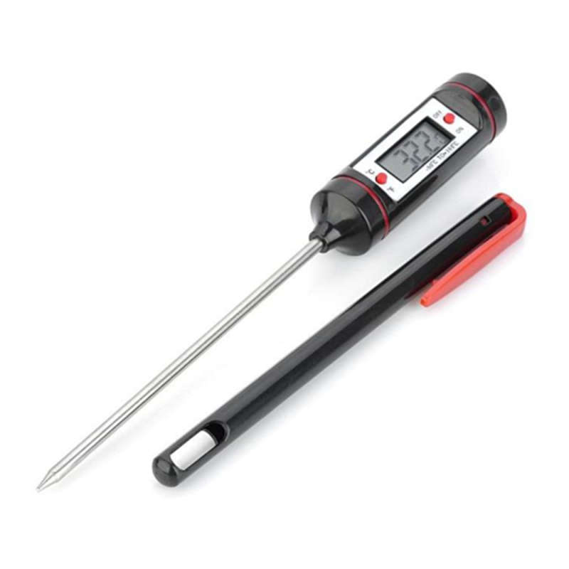 Convenient Digital Food Thermometer Kitchen Tool With Stainless Steel Sensor Probe