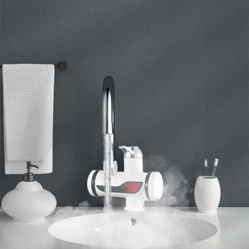 Convenient 110V Instant Electric Water Heater Kitchen Bathroom Digital Display Electric Faucet Jg-02