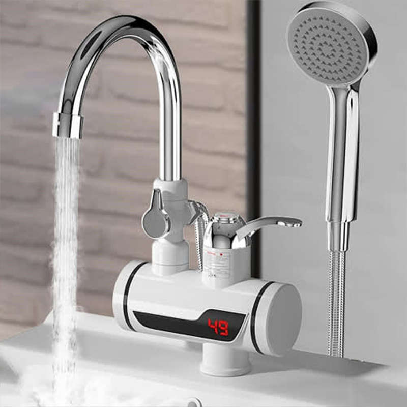 Convenient 110V Instant Electric Water Heater Kitchen Bathroom Digital Display Electric Faucet Jg-02