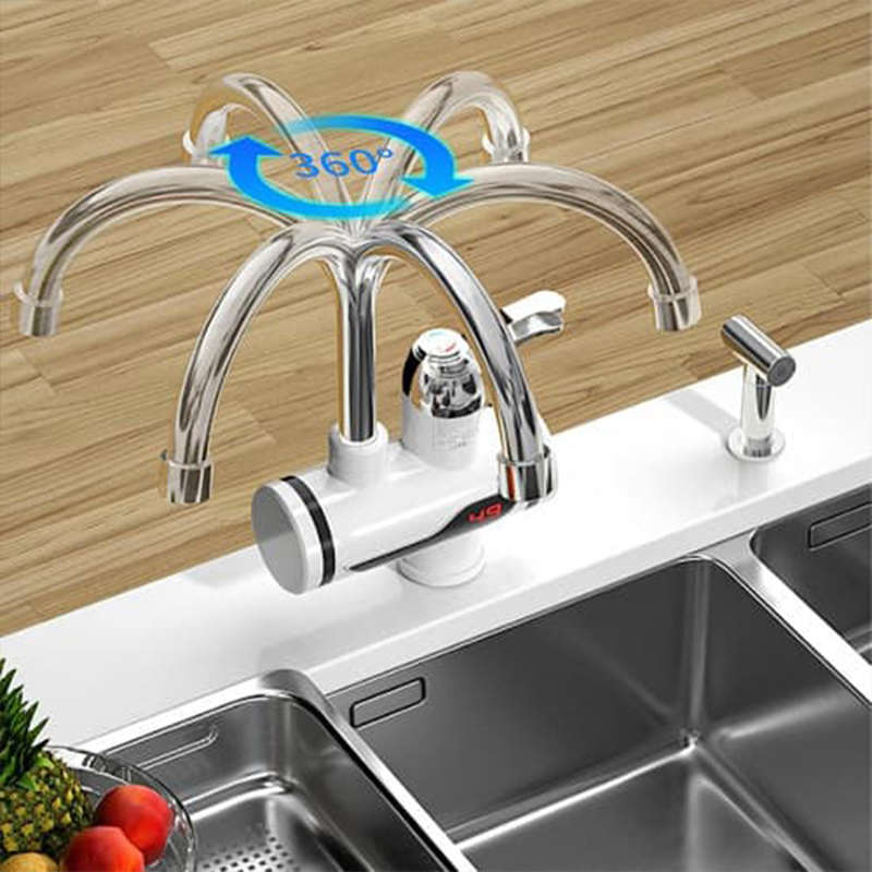 Convenient 110V Instant Electric Water Heater Kitchen Bathroom Digital Display Electric Faucet Jg-02
