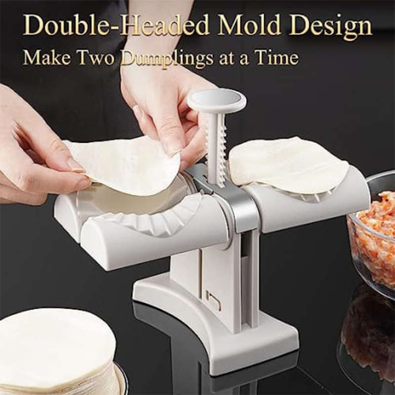 Convenient Automatic Dumpling Machine Double-Head Dumpling Mold Set Pie Making Kit Kitchen Accessori