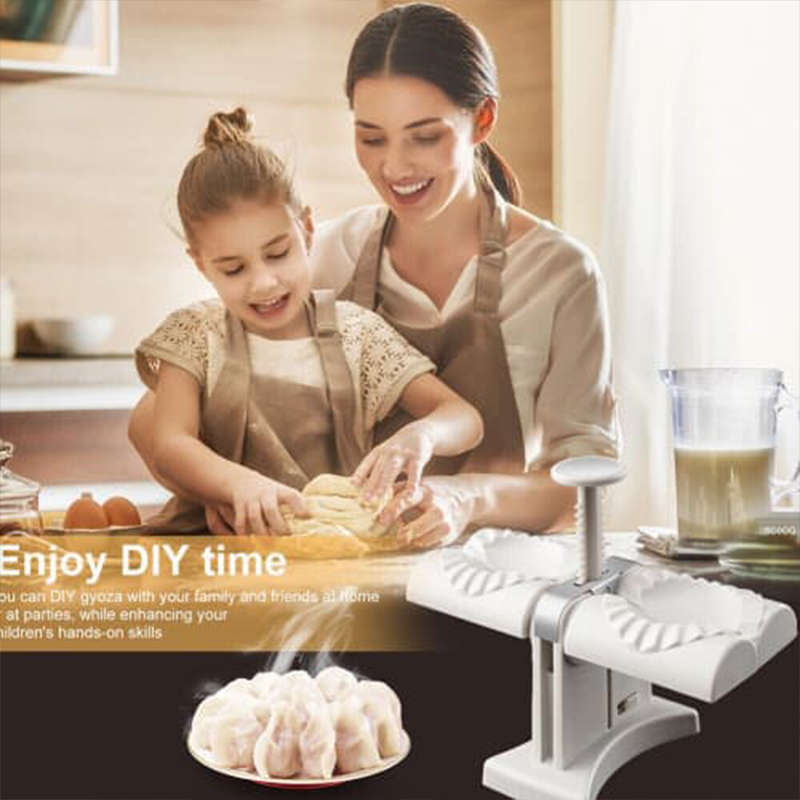 Convenient Automatic Dumpling Machine Double-Head Dumpling Mold Set Pie Making Kit Kitchen Accessori