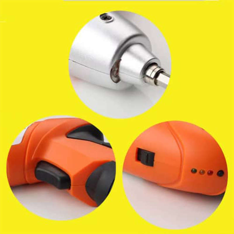 Convenient And Practical Household Electric Drill Repair Tool Set Usb Cable Rechargeable Combination
