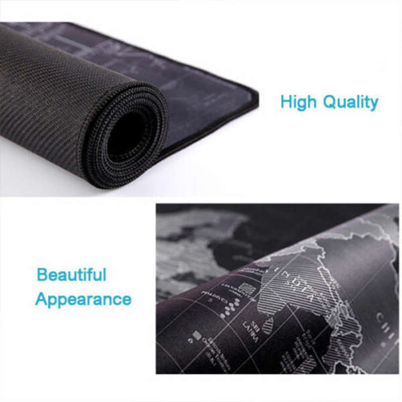 Convenient And Durable 90cm x 40cm World Map Gaming Non-Slip Mouse Pad
