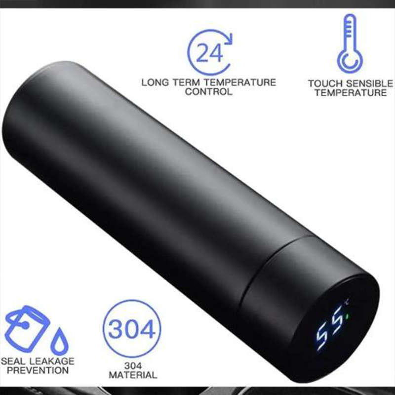 Convenient New Stainless Steel Screen Smart Thermos Bottle