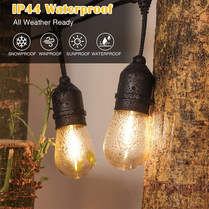 Exquisite 5M Waterproof Led Bulb String Lights Outdoor Street Garden Holiday String Lights