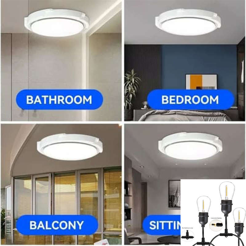 Convenient Solar Ceiling Light With Solar Panel And Remote Control 40W