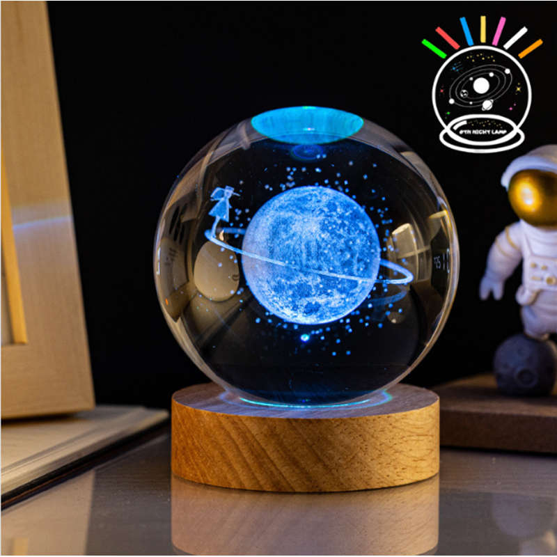 JG-D09 Convenient and beautiful crystal ball LED luminous night Light