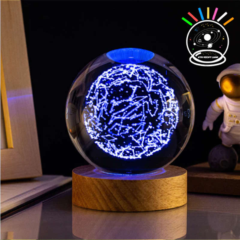JG-D09 Convenient and beautiful crystal ball LED luminous night Light