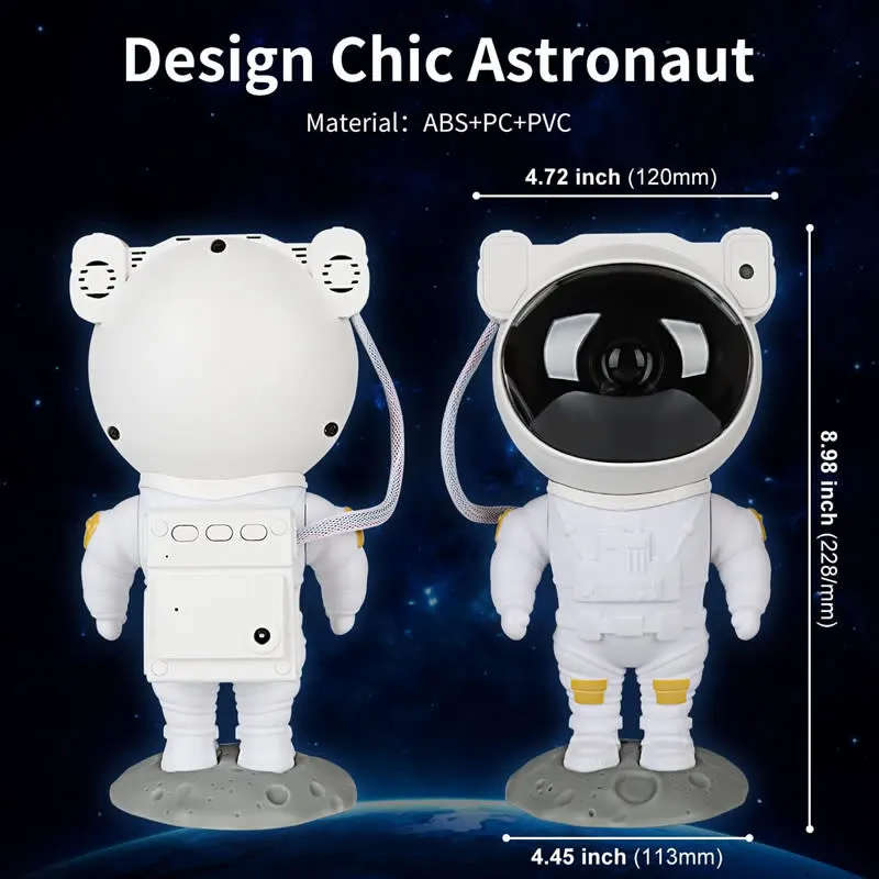 Durable And Beautiful Volulu As-50307 Astronaut Starry Sky Galaxy Projector Lamp