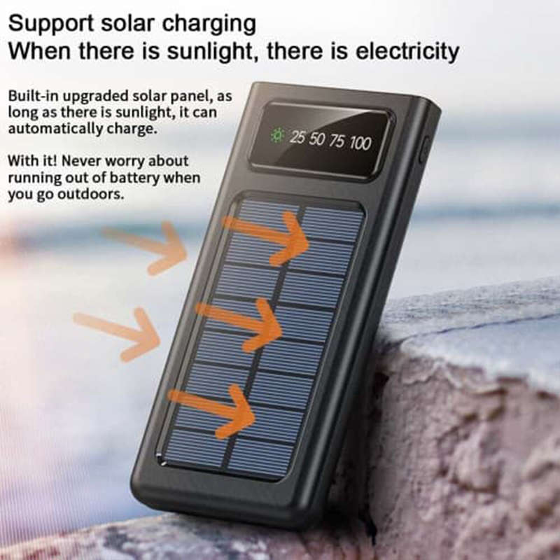 Multifunctional Solar Power Bank Portable Power External Battery Charger