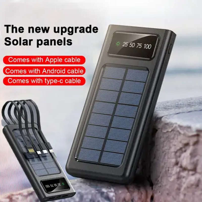Multifunctional Solar Power Bank Portable Power External Battery Charger
